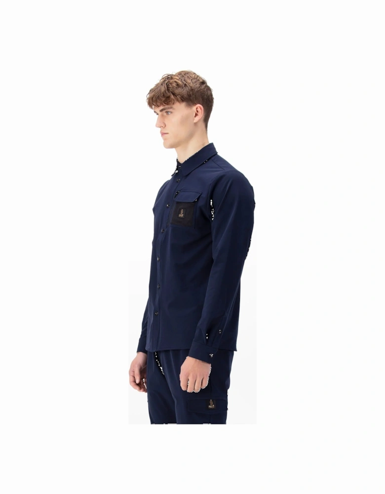 LUKE1977 Hulun Technical Overshirt - Navy Blue