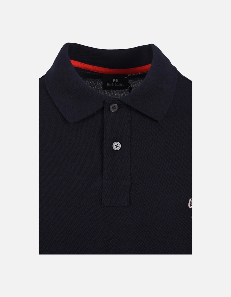 Reg Fit SS Polo Zebra Dark Navy