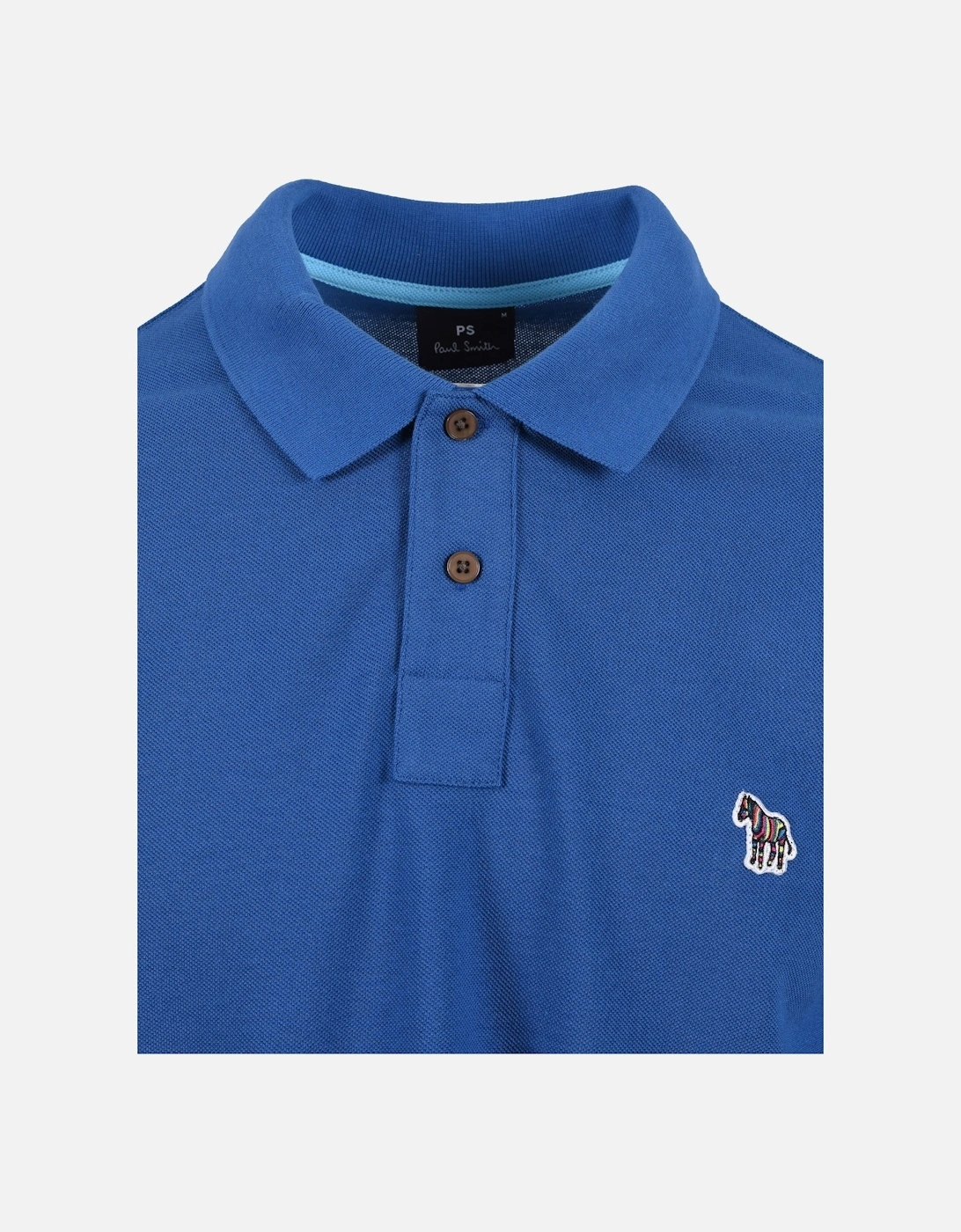 Reg Fit SS Polo Zebra Blue