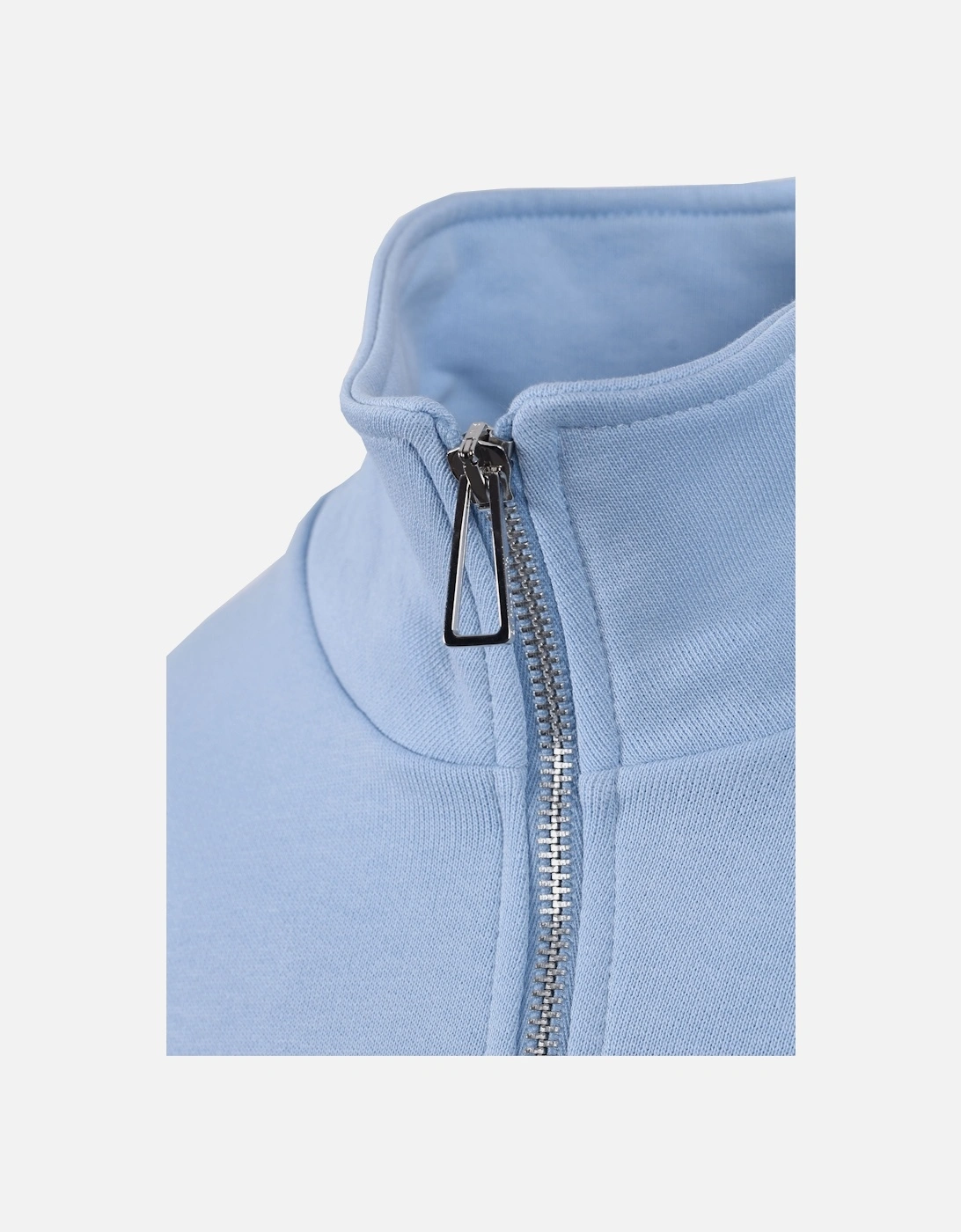 Reg Fit Half Zip Sweat Zebra Light Blue