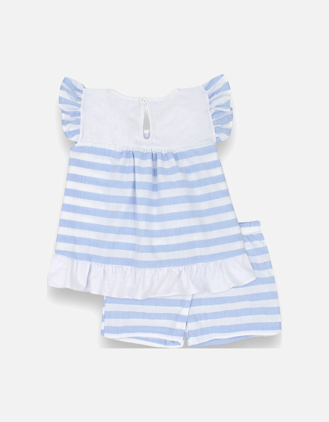 Blue Stripe Short Set