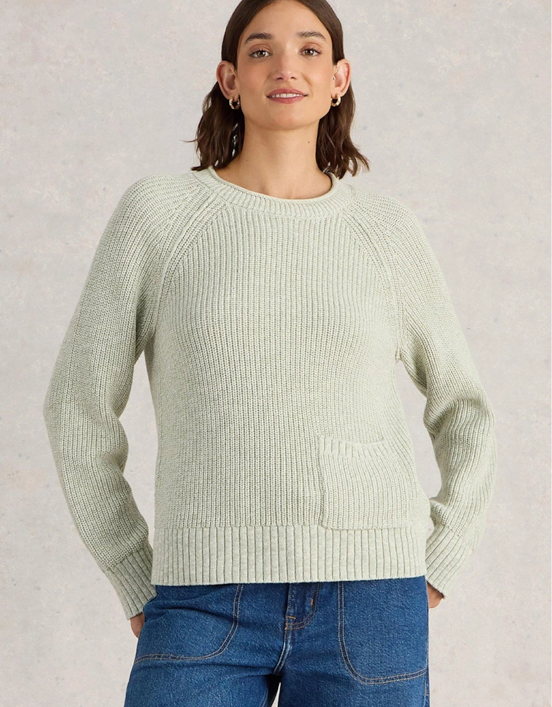 Bailey Cotton Jumper - Green