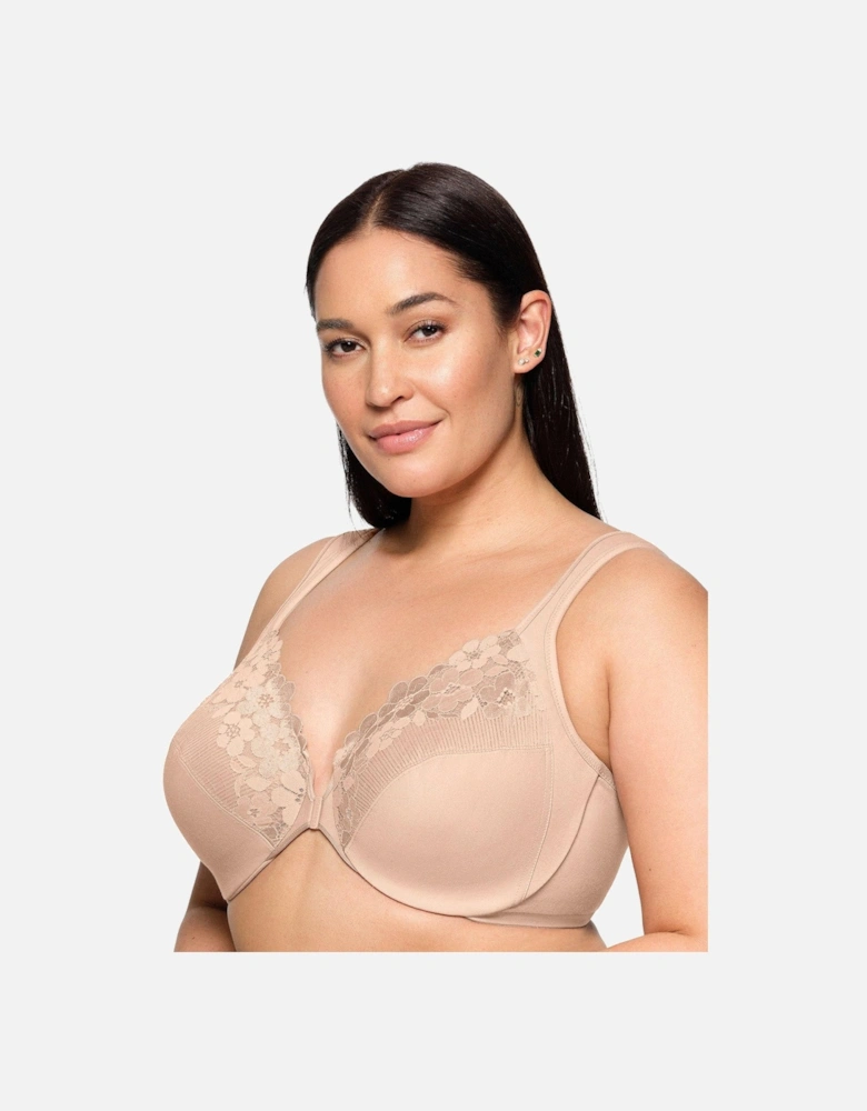 1241 Wonder Wire Front Closure Bra - Caf - Brown