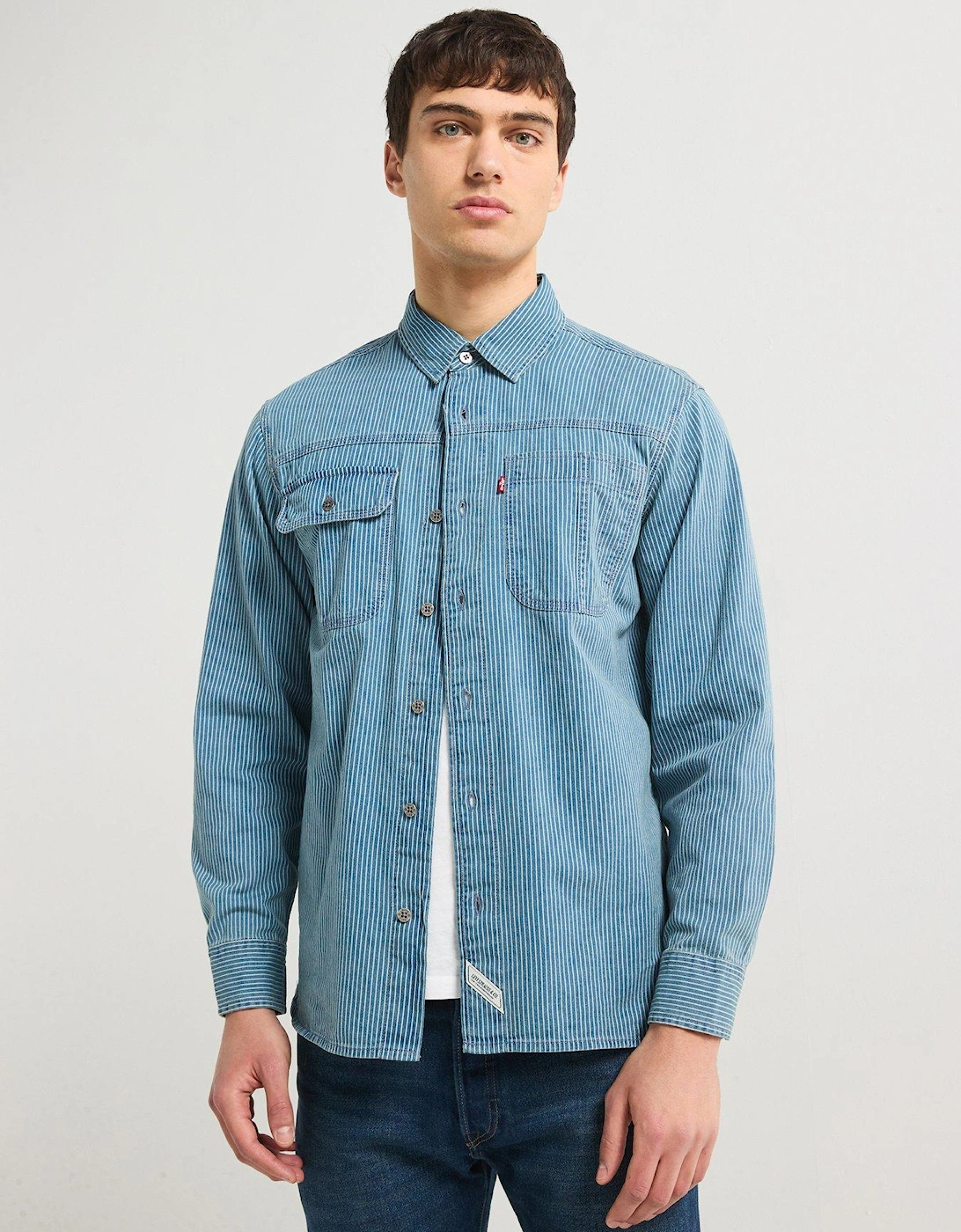 Auburn Worker Denim Shirt - Blue, 7 of 6