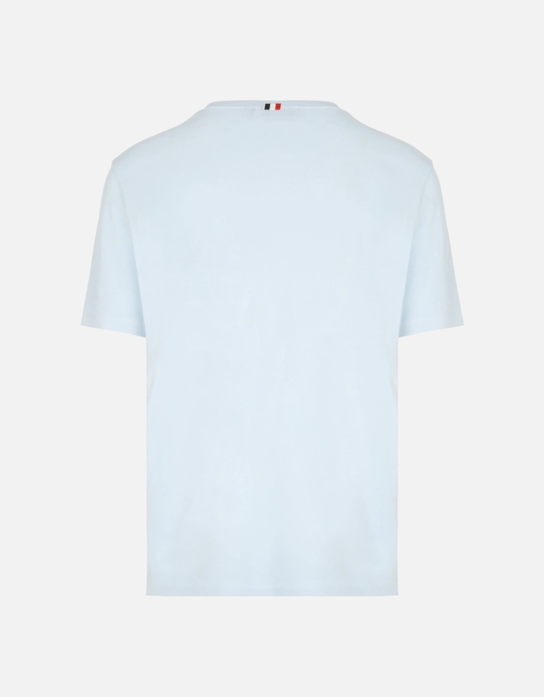 Engineered 4 Bar Pique T-Shirt Blue