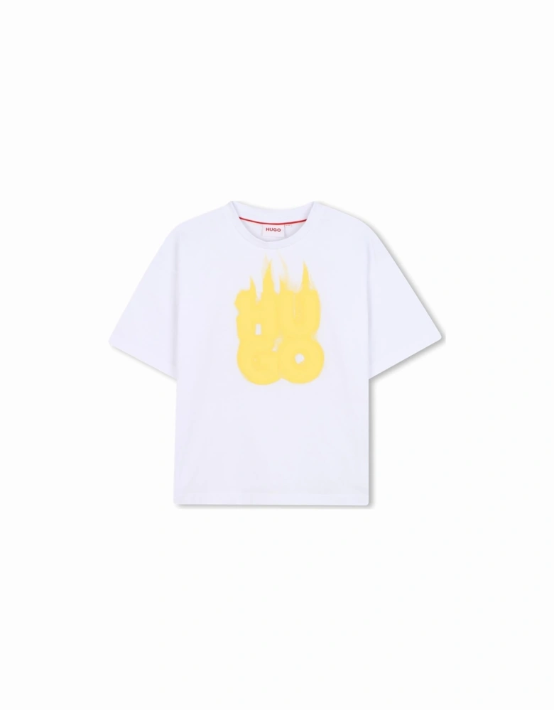 HUGO WHITE /YELLOW T SHIRT G00338