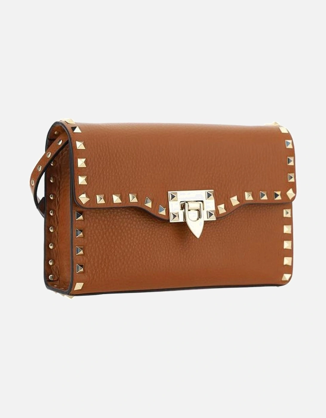 Rockstud Small Leather Shoulder Bag Women - Brown