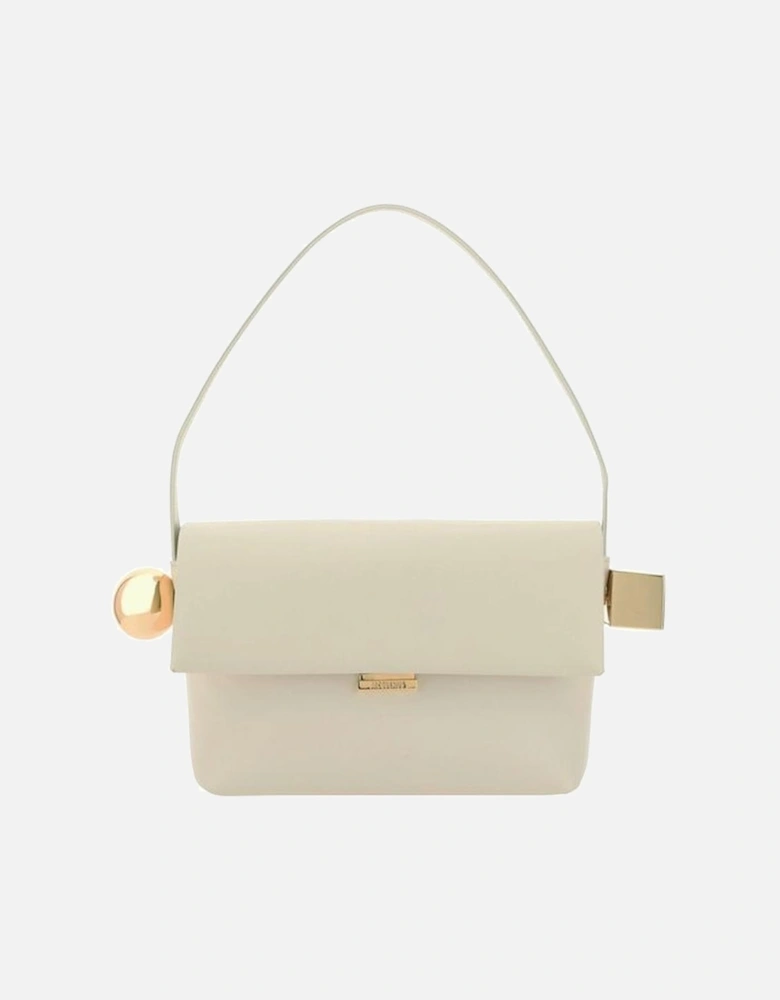 Le Rond Carre Geometric Detail Shoulder Bag Women - Cream