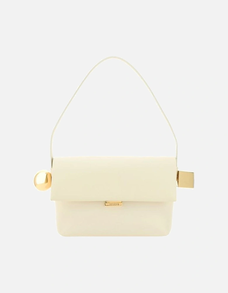 Le Rond Carre Geometric Detail Shoulder Bag Women - Cream