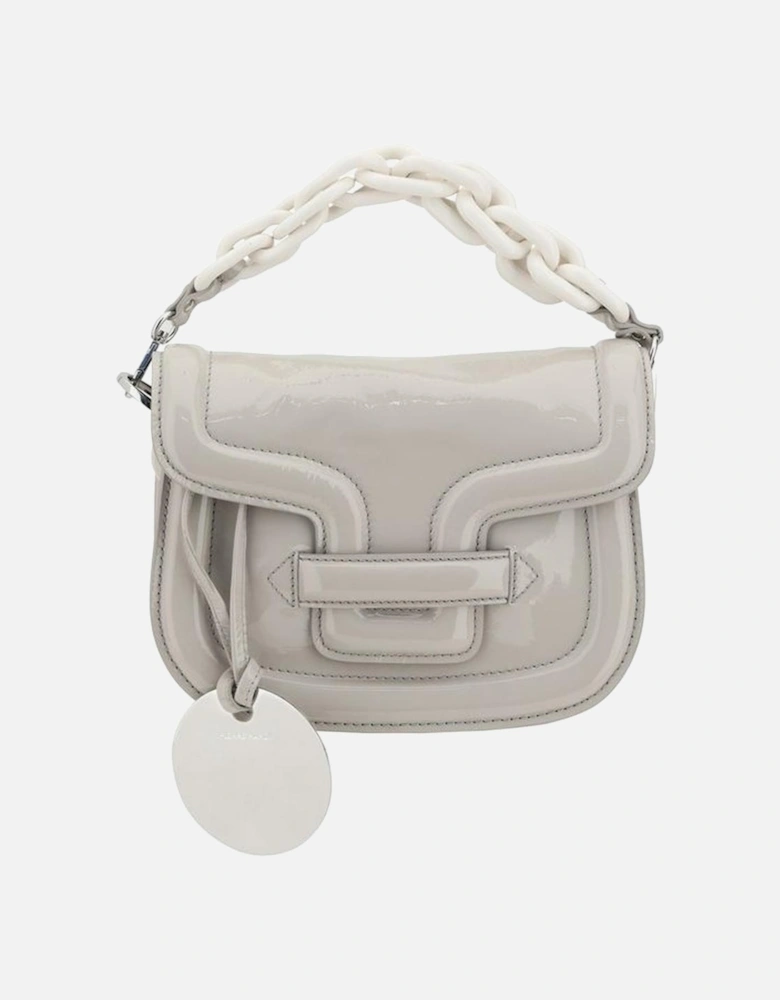 Alphaville Leather Chain Strap Shoulder Bag Women - Gray