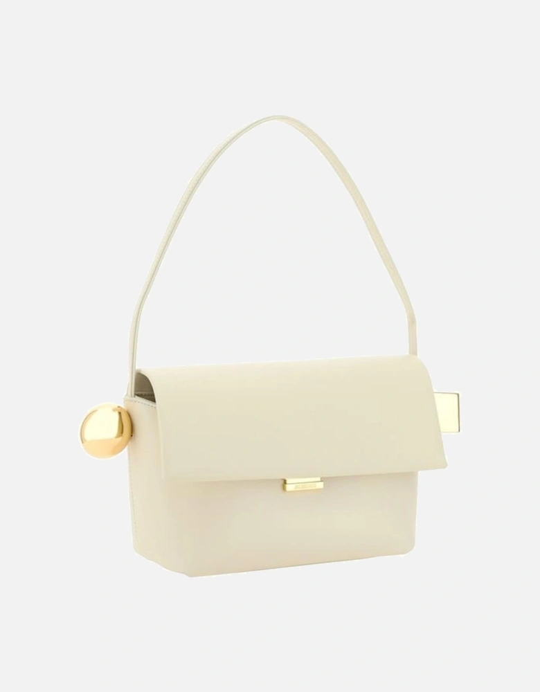 Le Rond Carre Geometric Detail Shoulder Bag Women - Cream