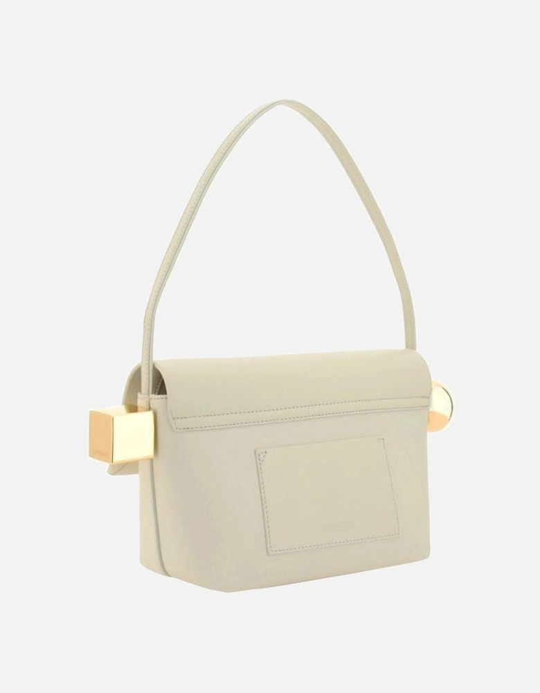 Le Rond Carre Geometric Detail Shoulder Bag Women - Cream