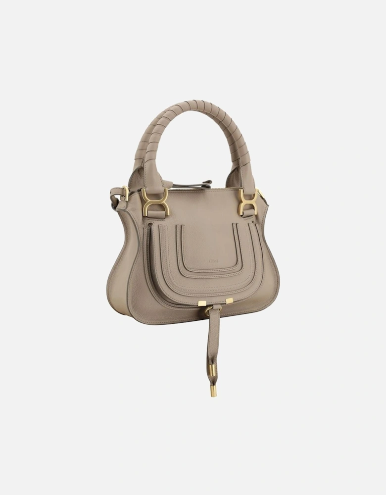 Calfskin Handbag with Top Handles and Tassel Detail Women - Beige