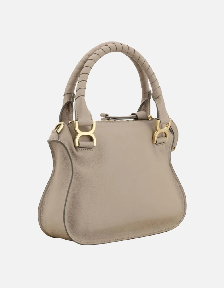 Calfskin Handbag with Top Handles and Tassel Detail Women - Beige