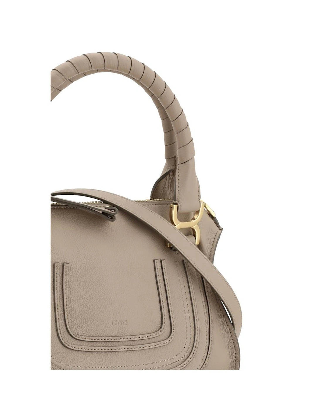 Calfskin Handbag with Top Handles and Tassel Detail Women - Beige