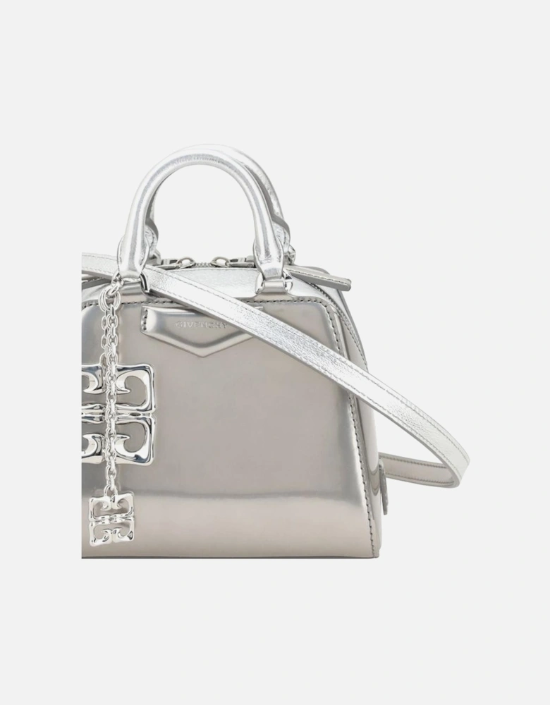 Antigona Cube Leather Shoulder Bag Women - Silver Handbags