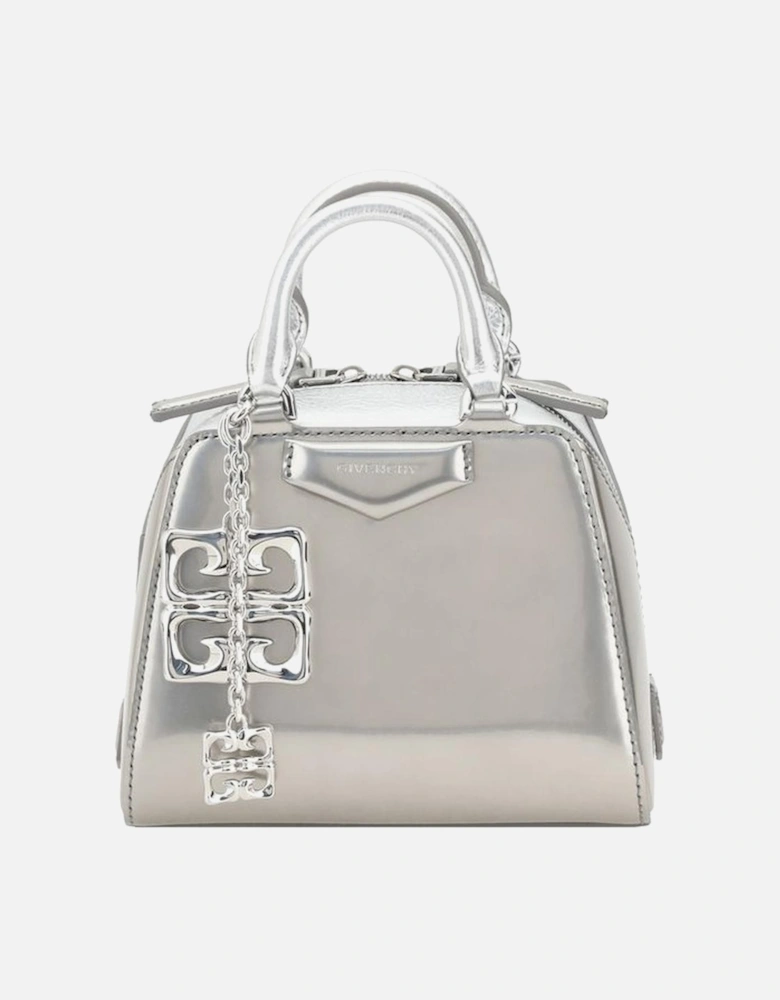 Antigona Cube Leather Shoulder Bag Women - Silver Handbags