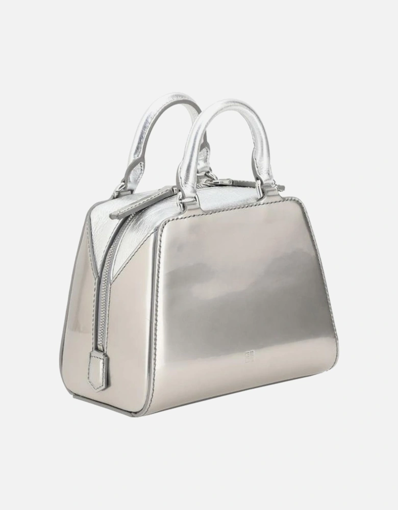 Antigona Cube Leather Shoulder Bag Women - Silver Handbags