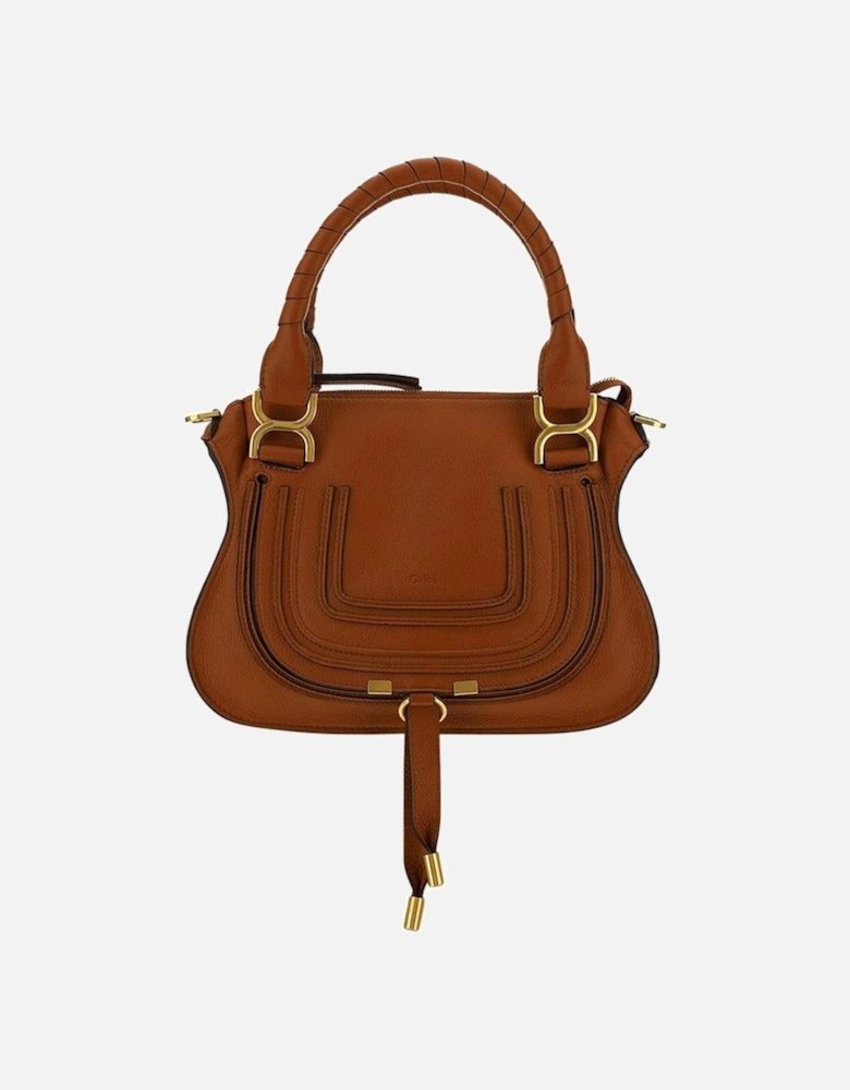 Calfskin Marcie Handbag with Tassel Detail Women - Brown