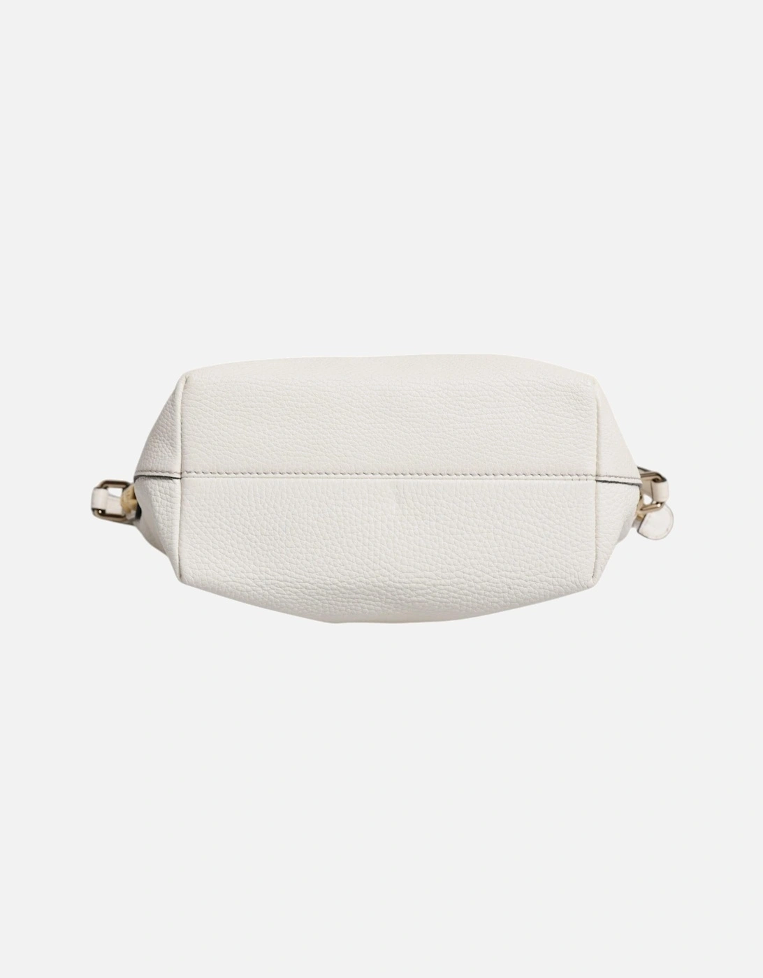 Leather Crossbody Bag with Gold-tone Hardware Women - White