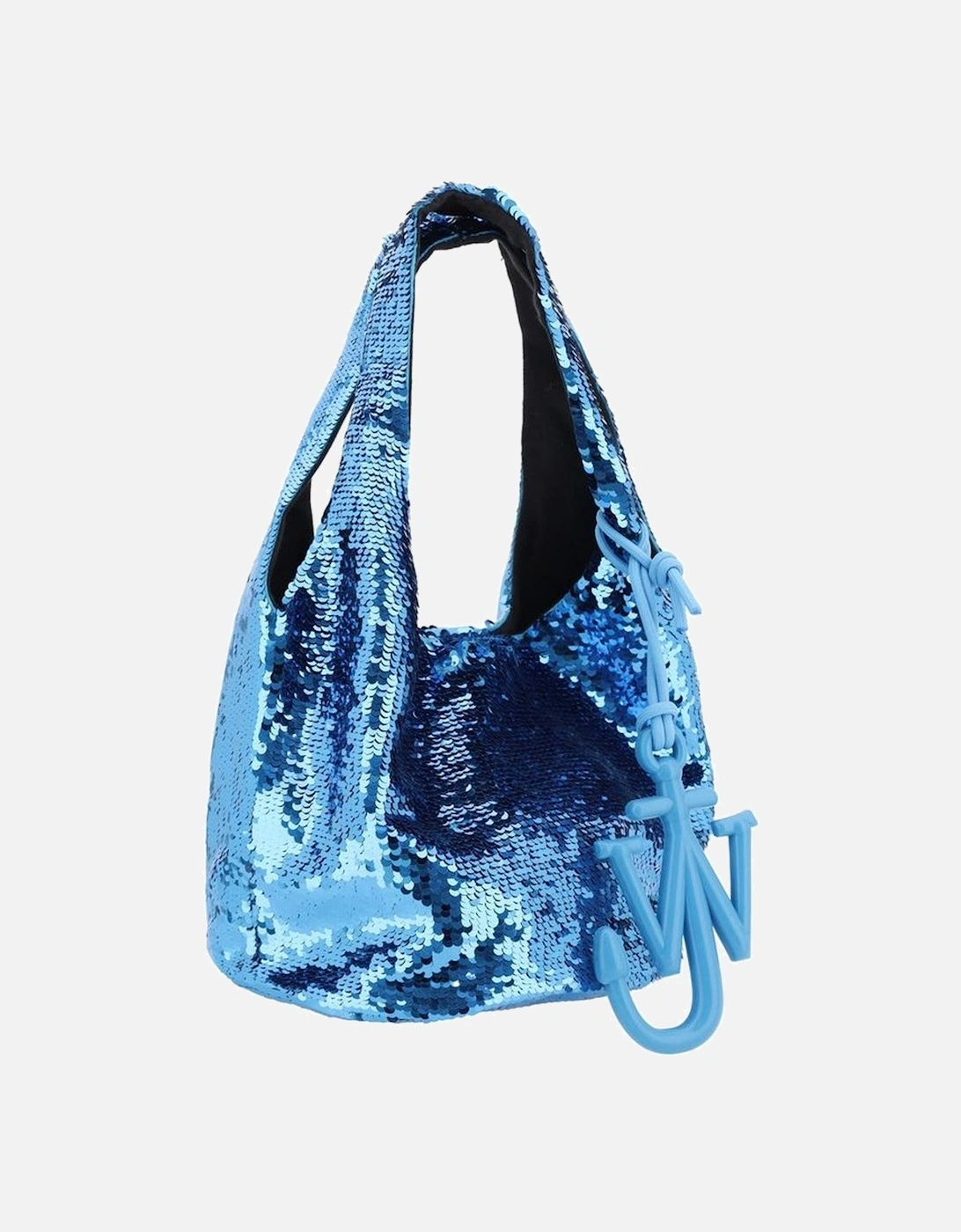 J.W.Anderson Sequin Anchor Bag Hobo Style Women Light Blue Shoulder Bags