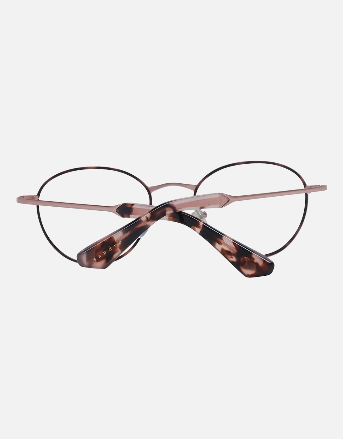 Brown Round Frame Demo Glasses with Plastic Lenses Women