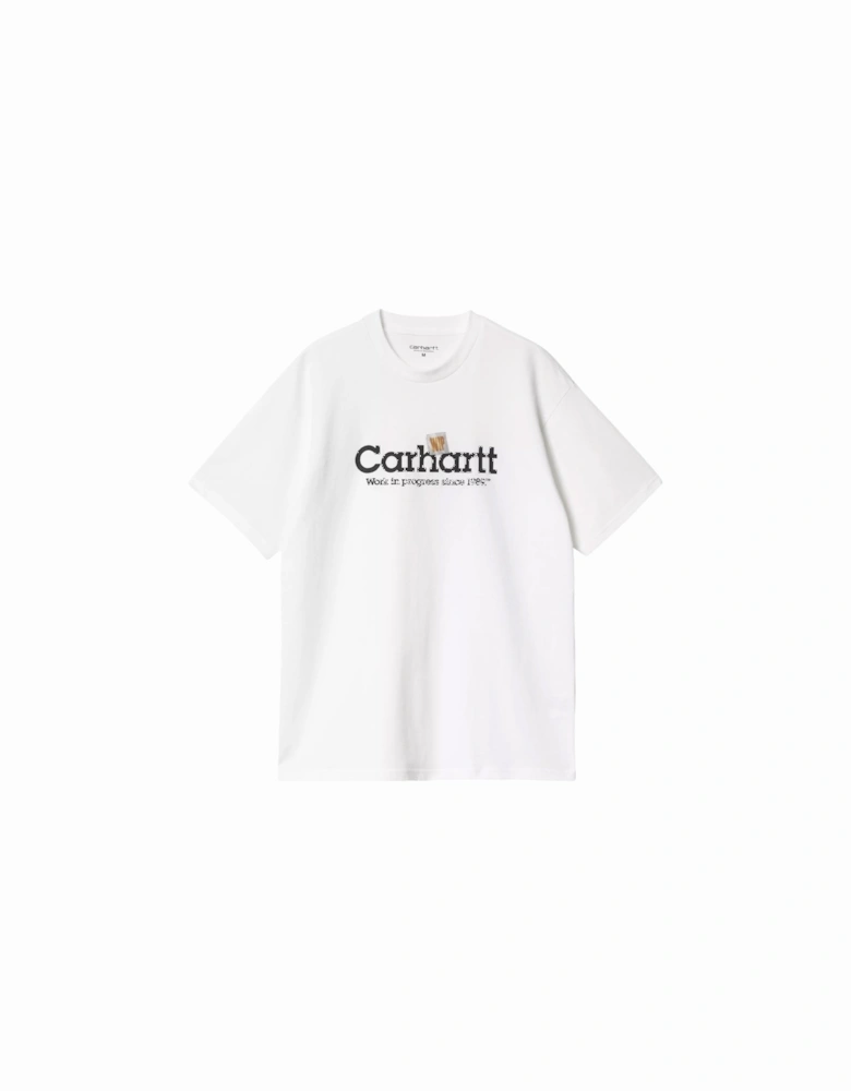 Label Script T-Shirt - White