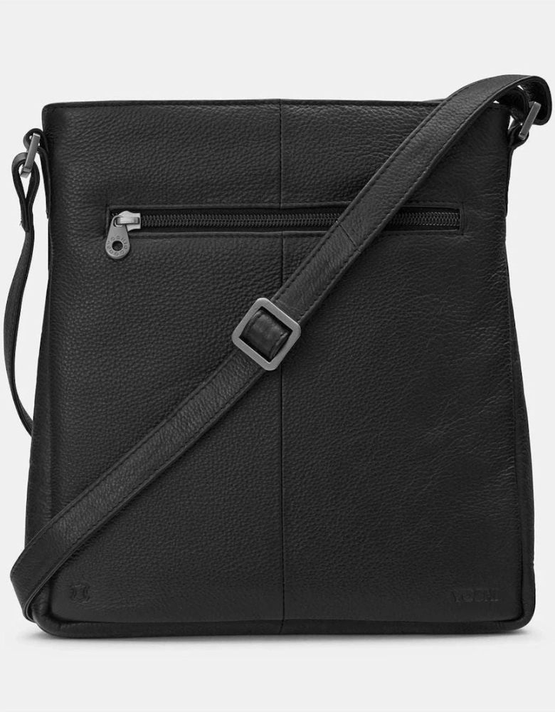 Bryant Leather Cross Body Handbag in black leather