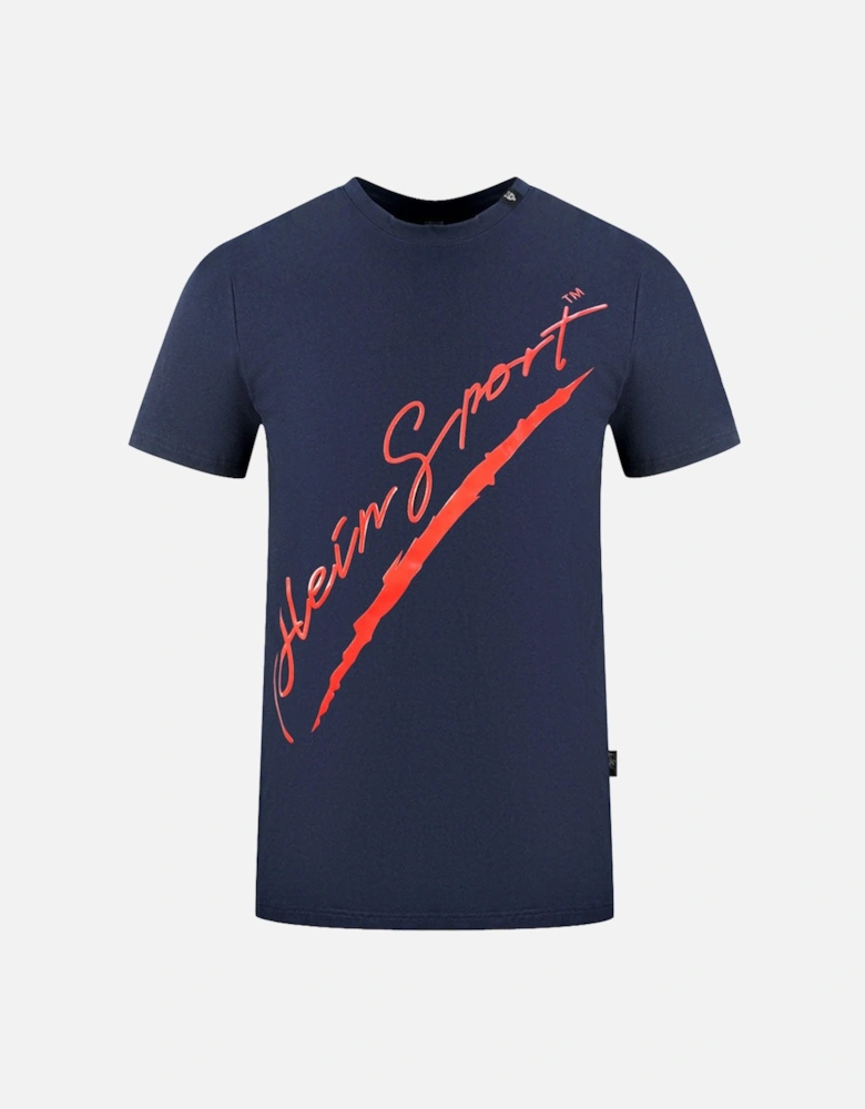 Plein Sport Signature Navy Blue T-Shirt