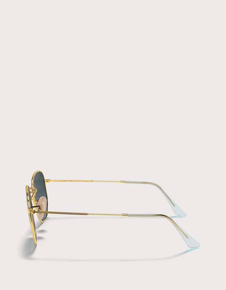Hexagonal Flat Lenses Sunglasses