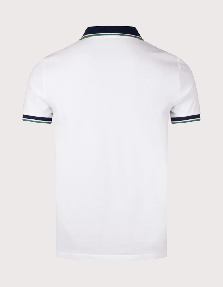 Custom Slim Fit Mesh Polo Shirt