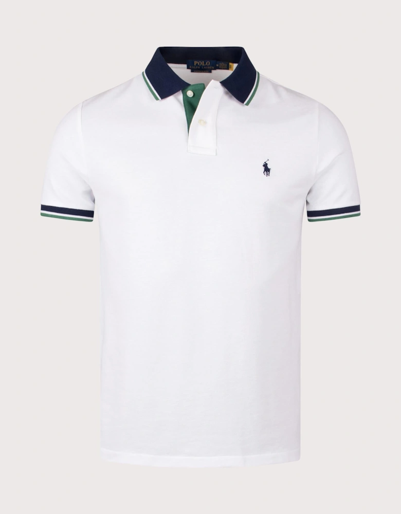 Custom Slim Fit Mesh Polo Shirt