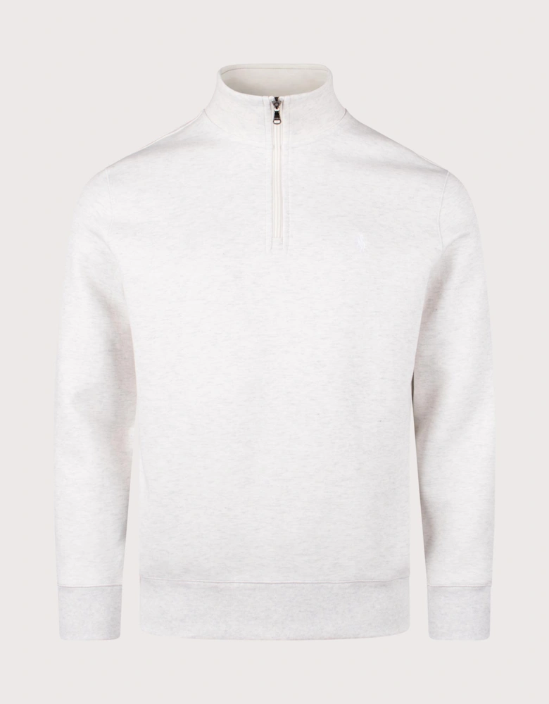 Double-Knit Quarter Zip Sweatshirt