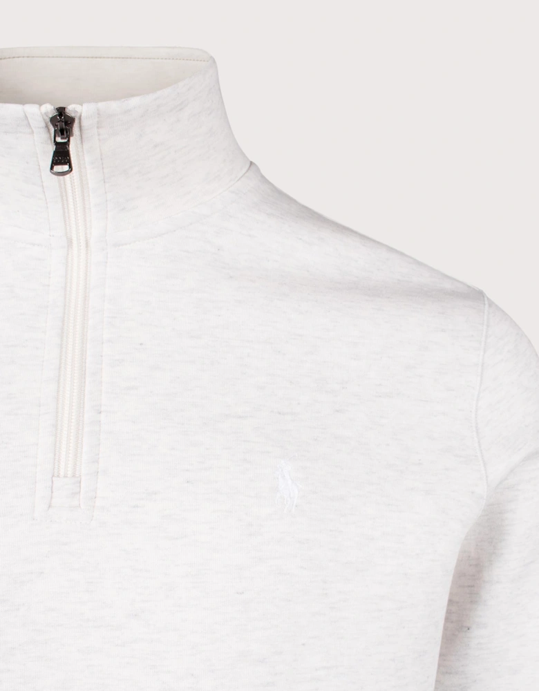 Double-Knit Quarter Zip Sweatshirt