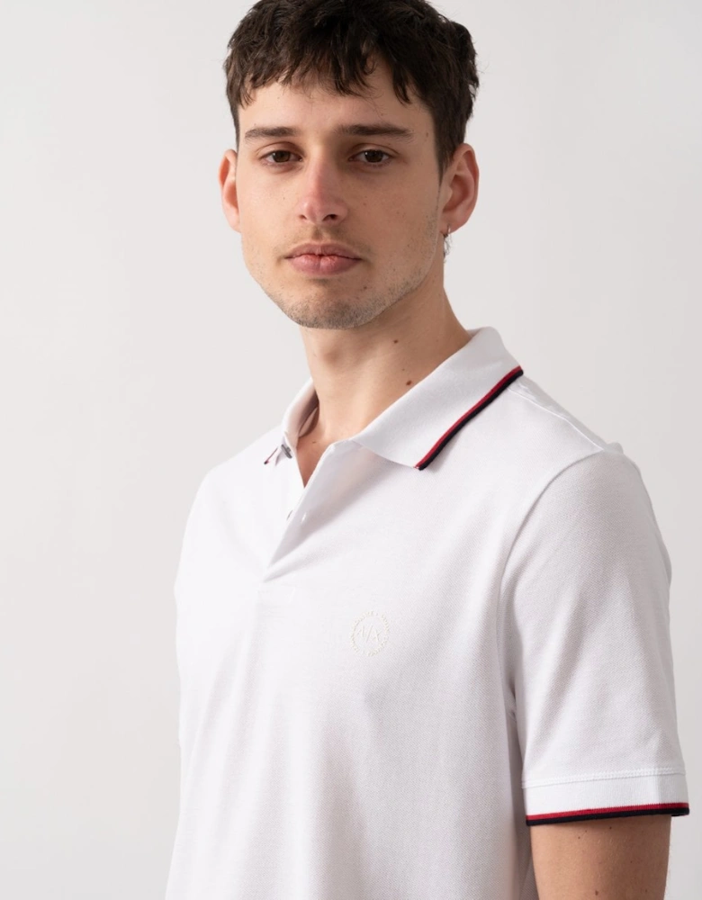 Mens Small Logo Pique Polo Shirt