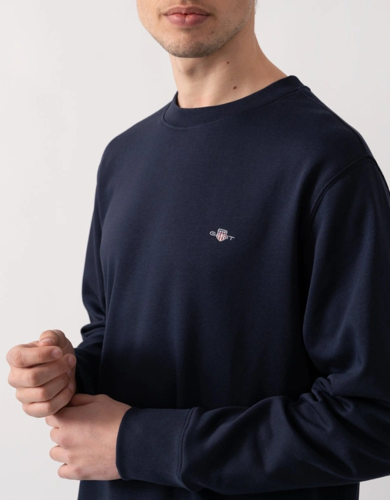 Reg Embroidered Archive Shield Crew Neck Sweatshirt