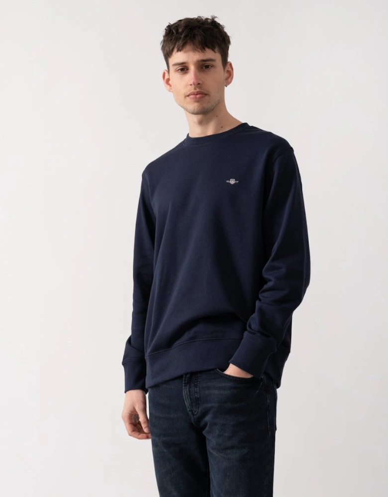 Reg Embroidered Archive Shield Crew Neck Sweatshirt