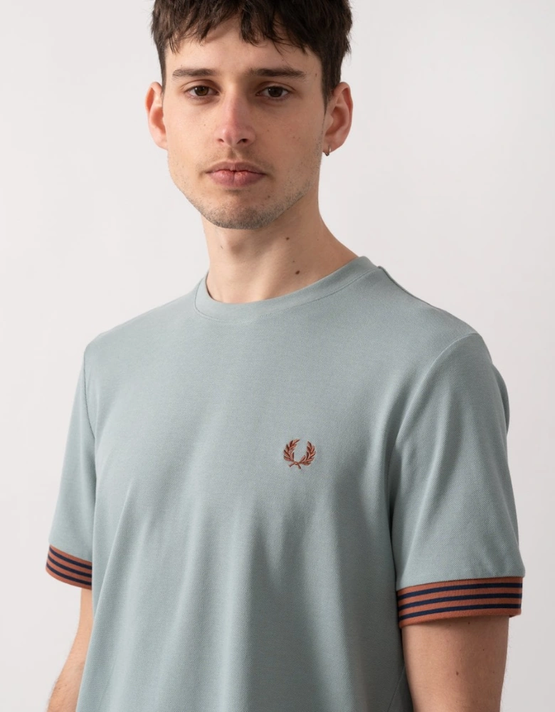 Mens Striped Cuff T-Shirt