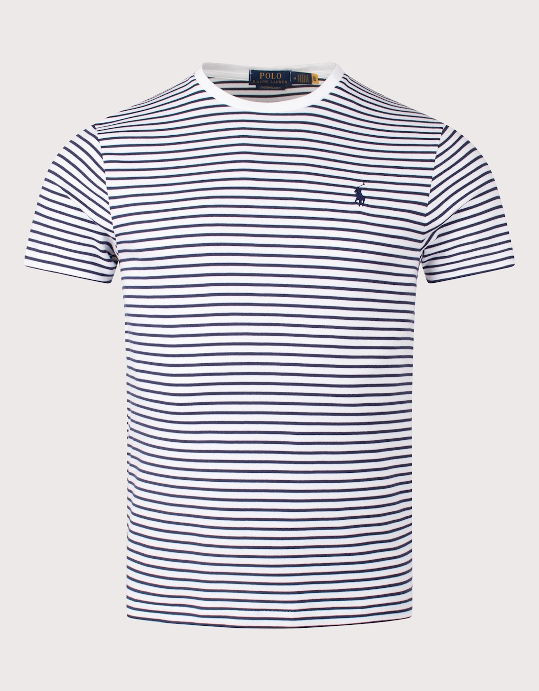 Custom Slim Striped Soft Cotton T-Shirt, 5 of 4