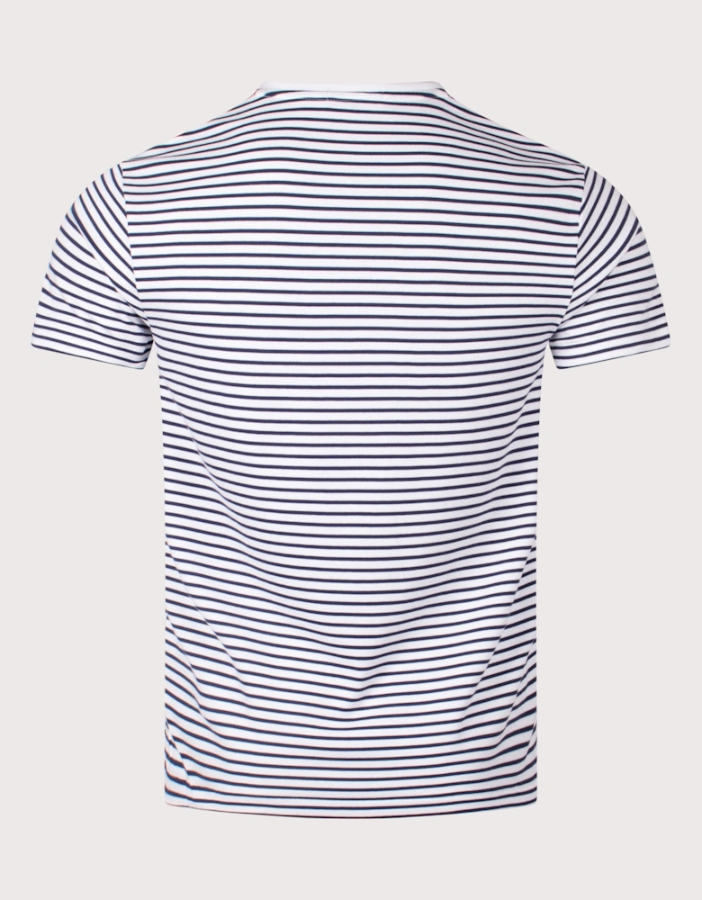 Custom Slim Striped Soft Cotton T-Shirt