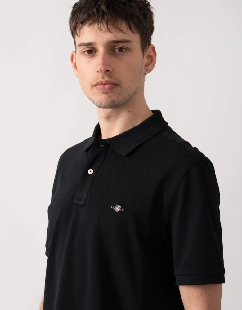 Mens Regular Fit Embroidered Archive Shield Polo