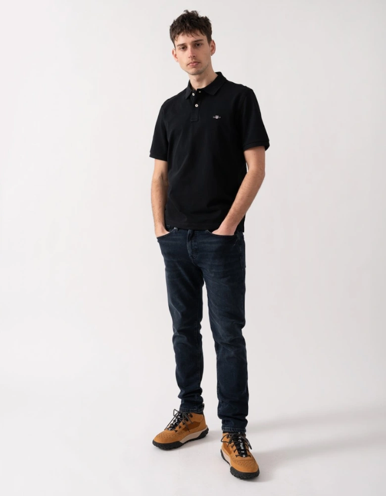 Mens Regular Fit Embroidered Archive Shield Polo