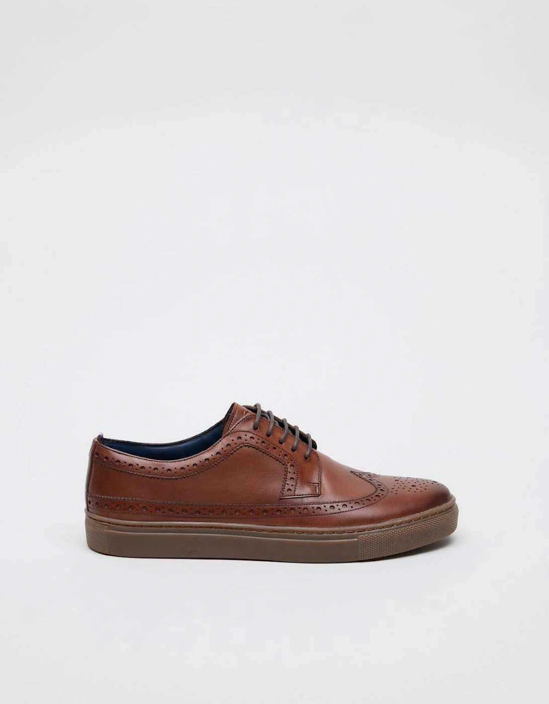 Preston Leather Men's Reddish Brown Lace-Up Shoes