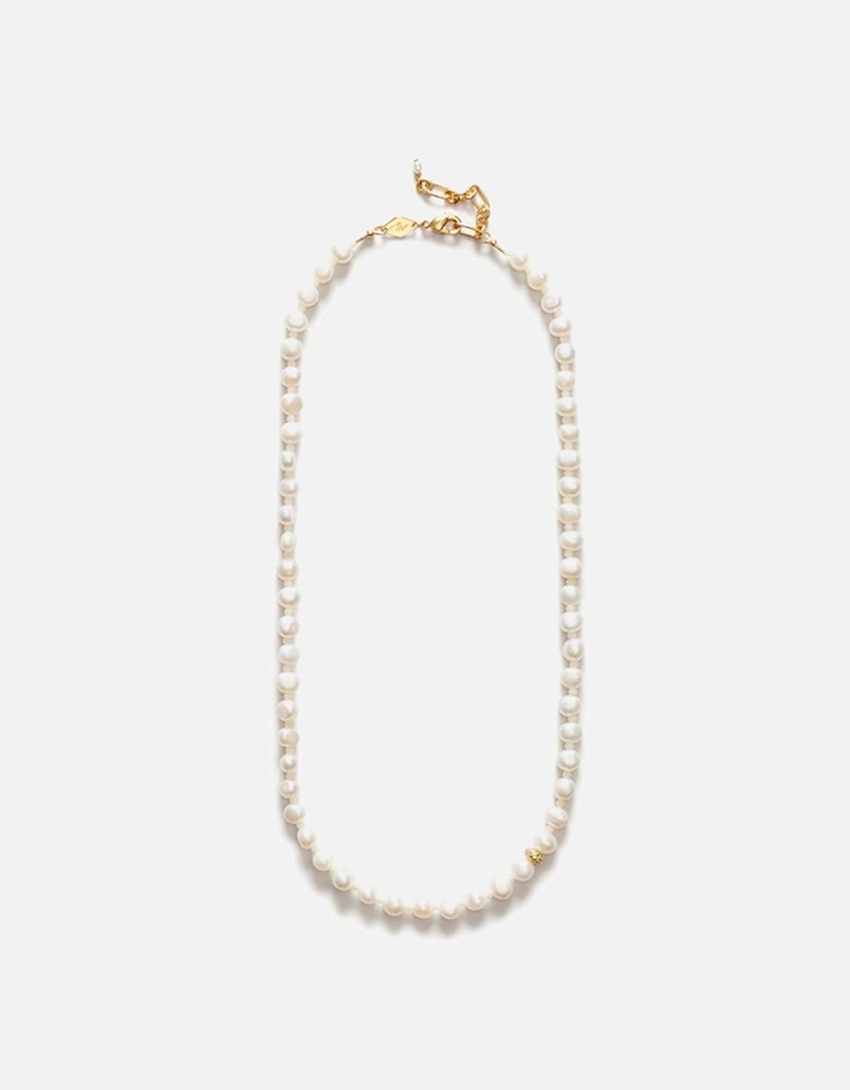 Petit Stellar Pearly 18-K Gold Plated and Freshwater Pearl Necklace