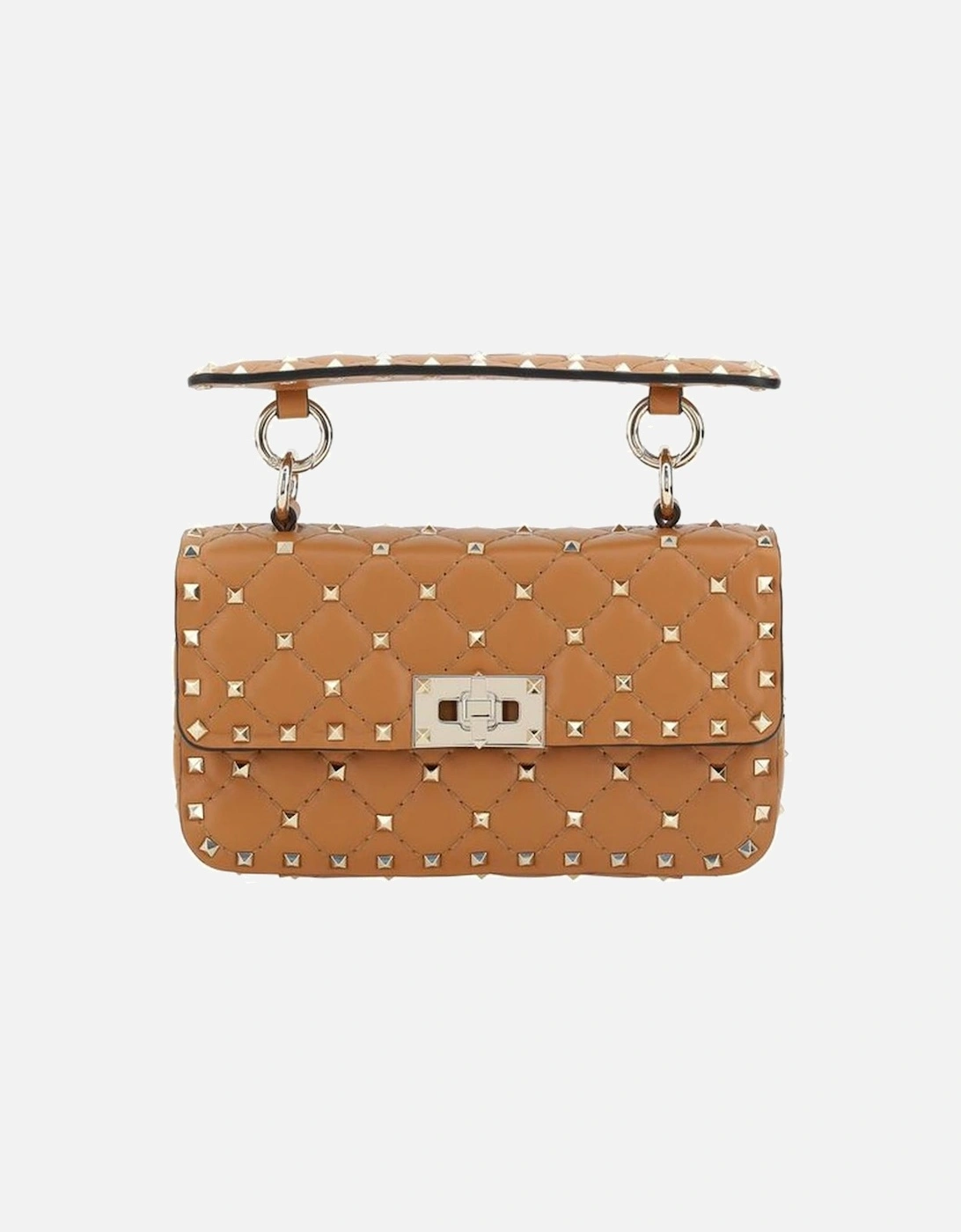 Rockstud Spike Small Leather Handbag Women - Brown, 5 of 4