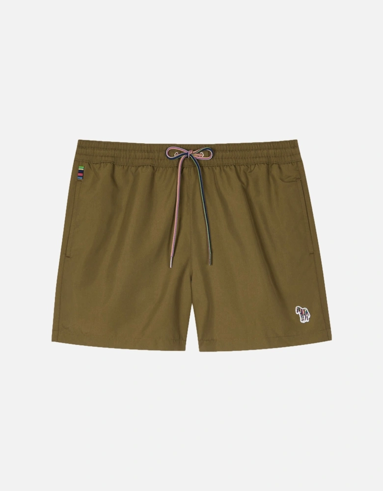 Zebra Logo Swim Shorts Green