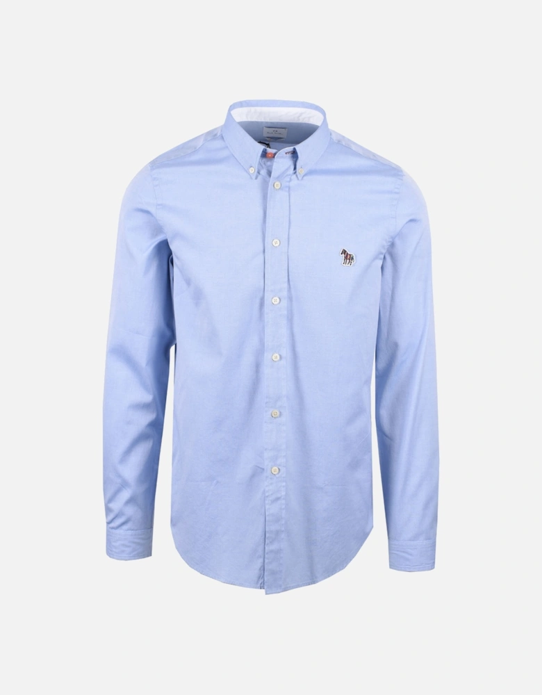 Tailored Fit Shirt Zebra Light Blue