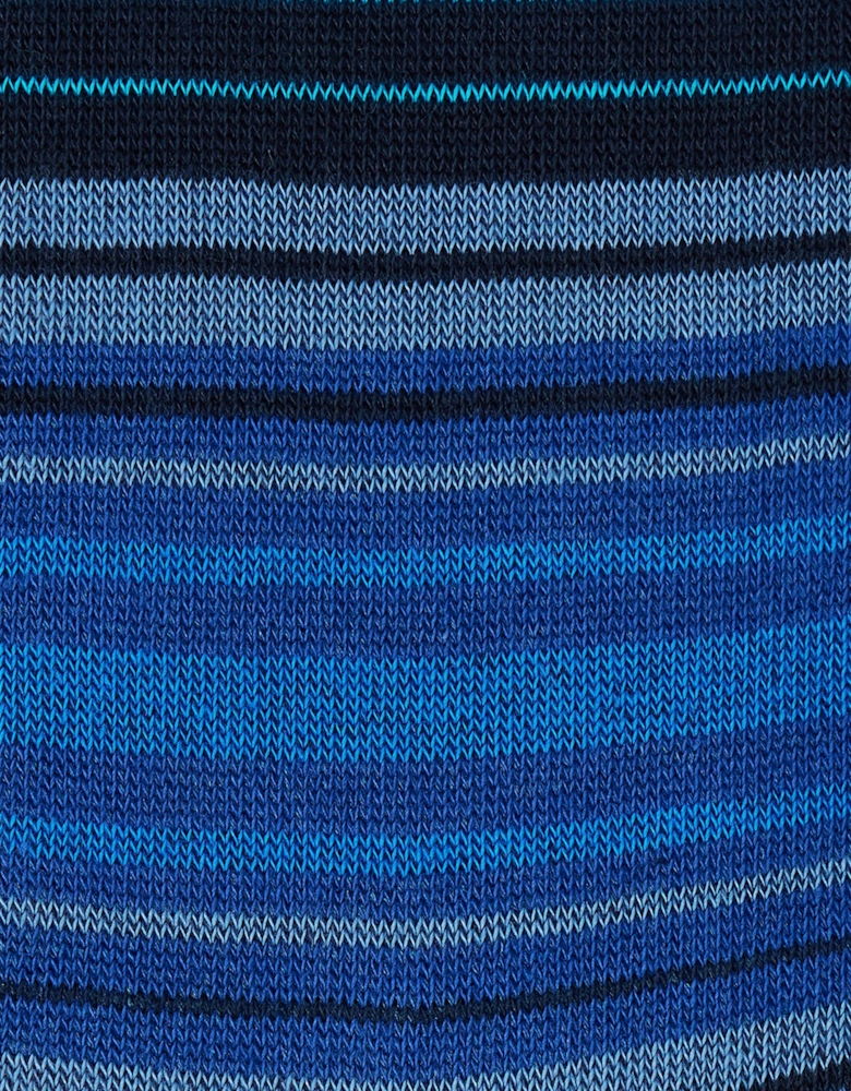 Jayden Stripe Socks Multi Blue Stripe