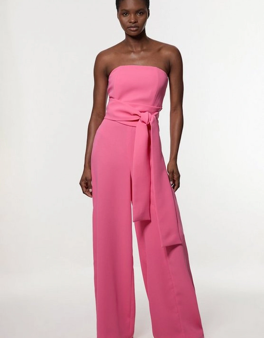 Soft Tailored Colourblock Tailored Bandeau Jumpsuit