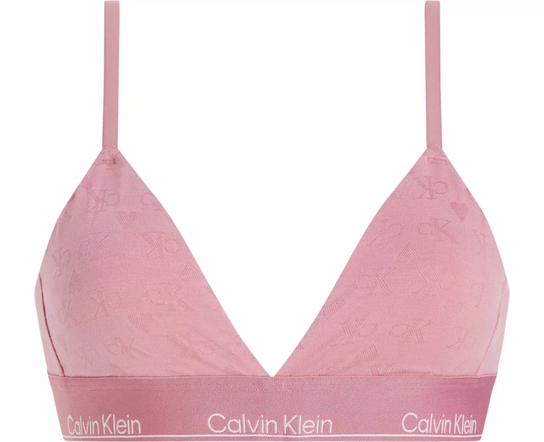 MODERN COTTON VDAY Womens Triangle Bra Pink